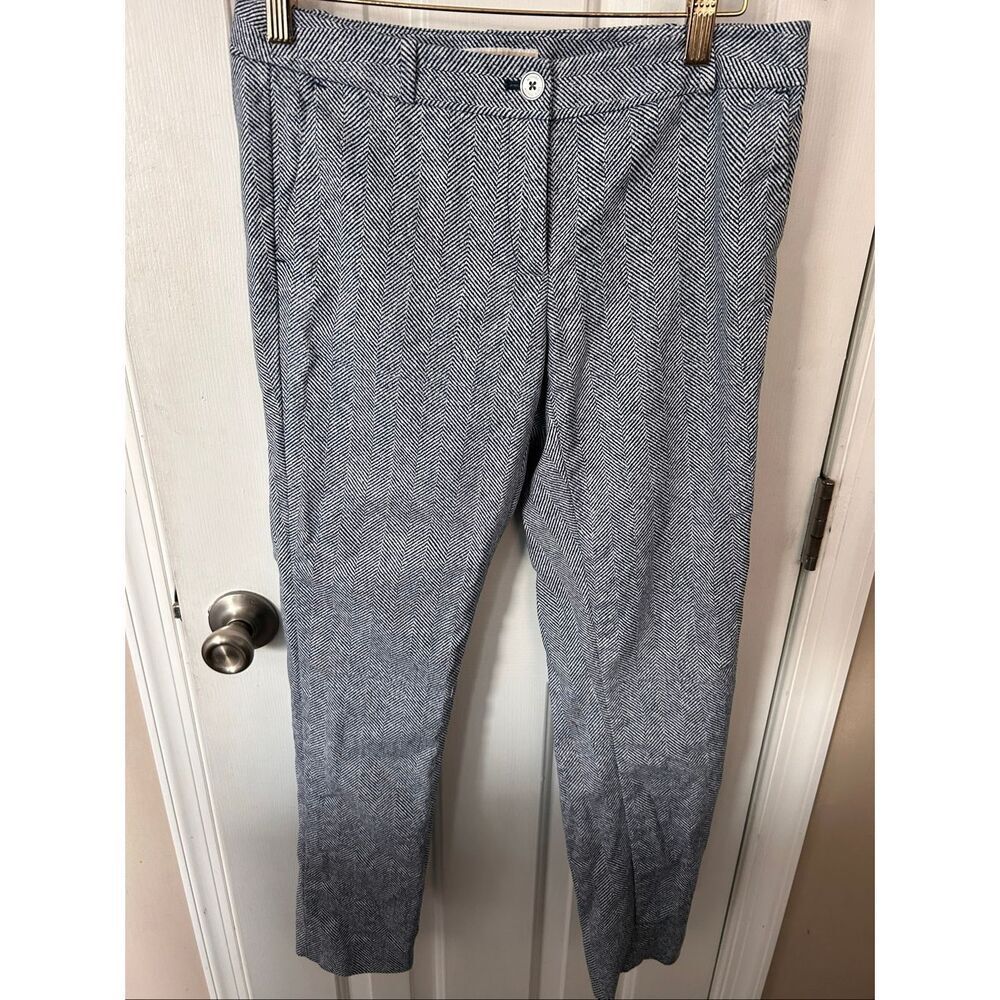 Michael Kors women’s size 4 dress pants skinny blue and white